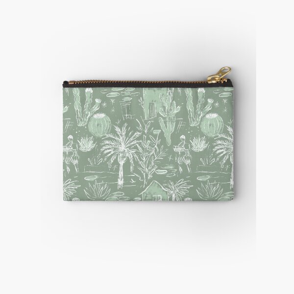 Item preview,  Cactus and palm trees in green and cream designed and sold by Joanne-Amanda.