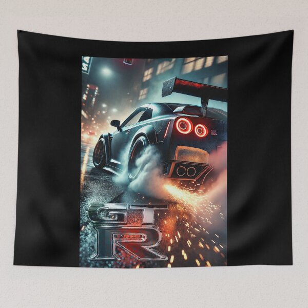 Item preview, Nissan GT-R R35 & Skyline R34 Poster – JDM Legends Wall Art for Car Enthusiasts designed and sold by CederWoods.