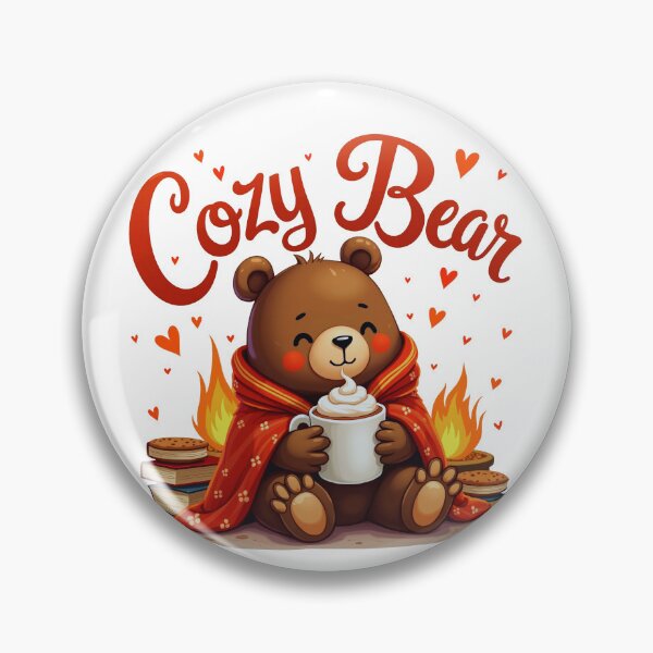 Item preview, Cozy Bear by the Campfire  designed and sold by Bulwshop.