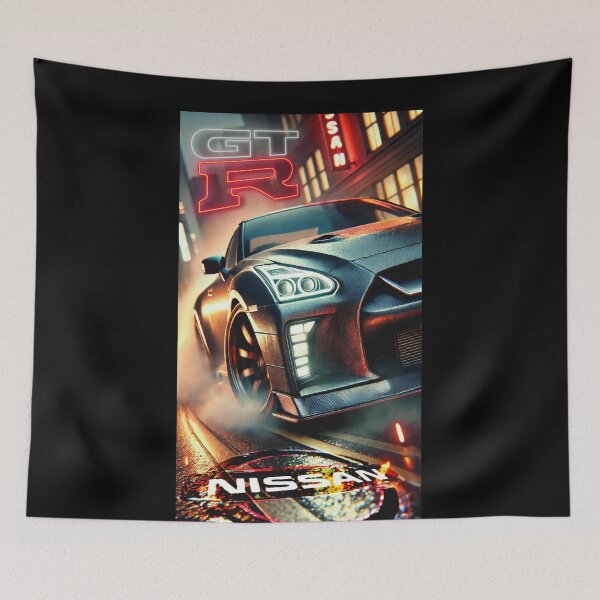 Item preview, Nissan GT-R R35 & Skyline R34 Poster – JDM Legends Wall Art for Car Enthusiasts designed and sold by CederWoods.