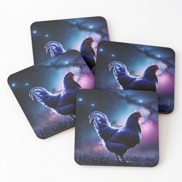 Item preview, Galaxy chicken  designed and sold by ComicStickerLab.