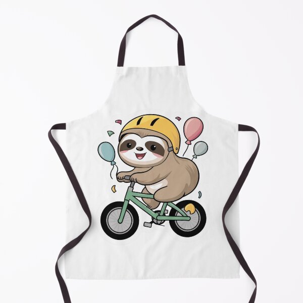 Item preview, Funny Cute Kawaii Cycling Sloth for Bike Lovers designed and sold by Laugh-Lines.