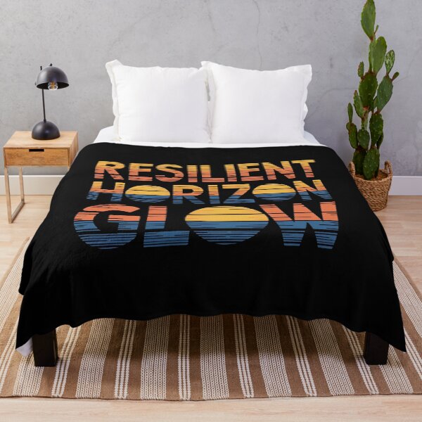 Item preview, Resilient Horizon Glow - Retro Sunset designed and sold by Zazz Lee.