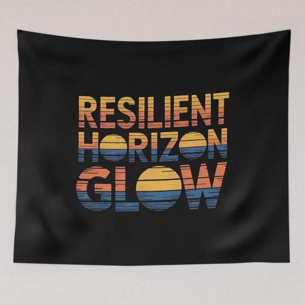 Item preview, Resilient Horizon Glow - Retro Sunset  designed and sold by Zazz Lee.