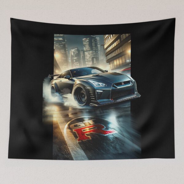 Item preview, Nissan GT-R R35 & Skyline R34 Poster – JDM Legends Wall Art for Car Enthusiasts designed and sold by CederWoods.