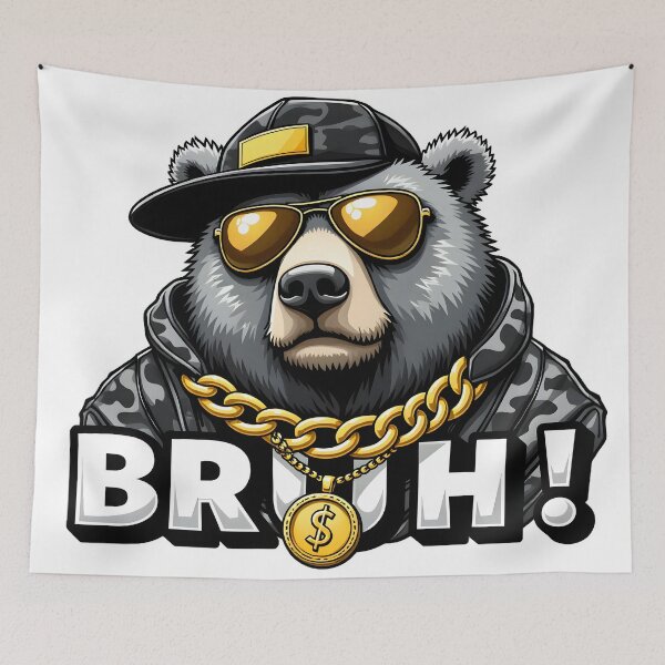 Item preview, Hip Hop Bear Design with Sunglasses designed and sold by Casanova7000.
