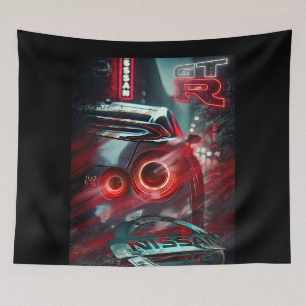 Item preview, Nissan GT-R R35 & Skyline R34 Poster – JDM Legends Wall Art for Car Enthusiasts designed and sold by CederWoods.