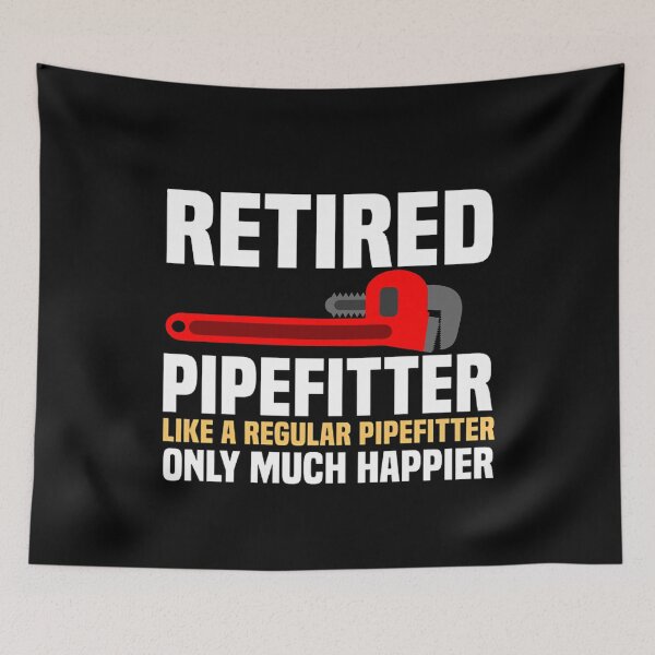 Item preview, Retired Pipefitter Like A Regular Pipefitter, Gift For Pipefitters, Steamfitters, Water Pipe Technician, Pipe Wrench Design designed and sold by DoodleUrban.