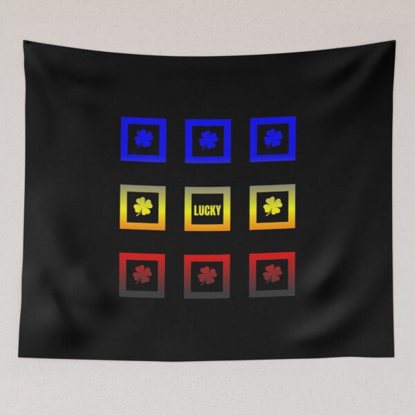 Item preview, Four Leaf Clover, Polyamory pride flag graphic, St Patrick's Day, grid design, 4 leaf clover,17th March, Lucky,Luck of the Irish, Shamrock, Paddys day,  designed and sold by PrideBeProud.