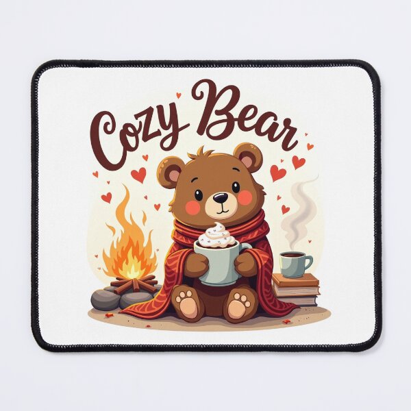 Item preview, Cozy Bear by the Campfire  designed and sold by Bulwshop.