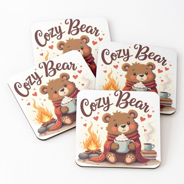 Item preview, Cozy Bear by the Campfire  designed and sold by Bulwshop.
