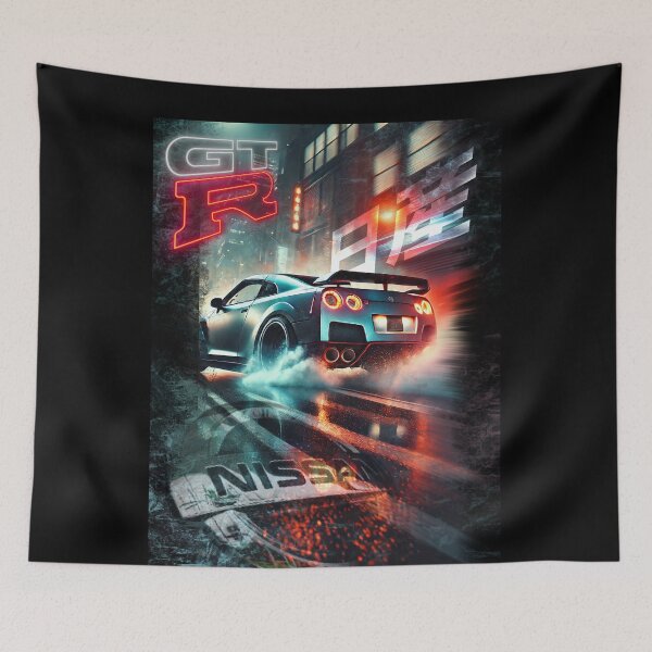 Item preview, Nissan GT-R R35 & Skyline R34 Poster – JDM Legends Wall Art for Car Enthusiasts designed and sold by CederWoods.