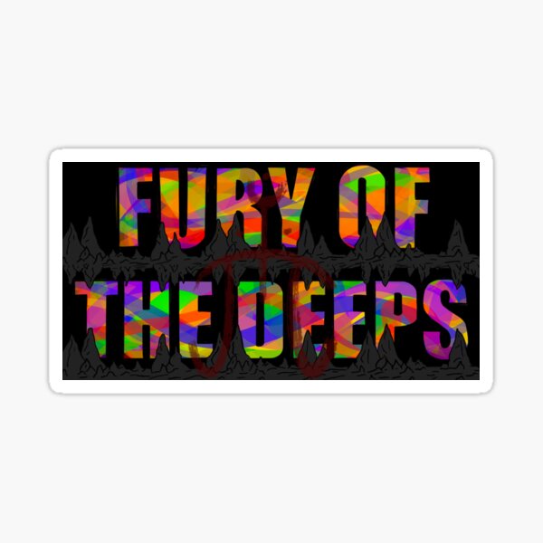 Classic Fury of the Deeps Logo Sticker
