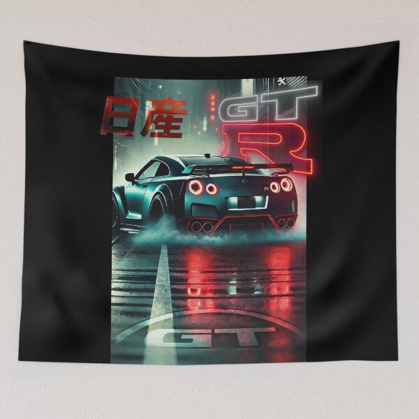 Item preview, Nissan GT-R R35 & Skyline R34 Poster – JDM Legends Wall Art for Car Enthusiasts designed and sold by CederWoods.