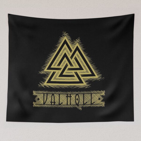 Item preview, Norse Vikings Odin Valhalla Symbol Gold designed and sold by RicardoArt77.
