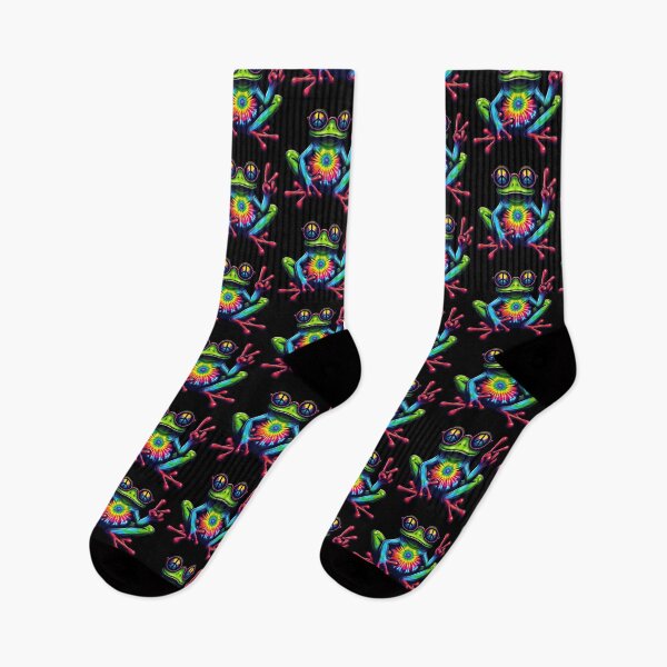 Item preview, BUZZED PEACE FROG   70S Hippie style designed and sold by THE AMERICAN TEEVANGELIST.