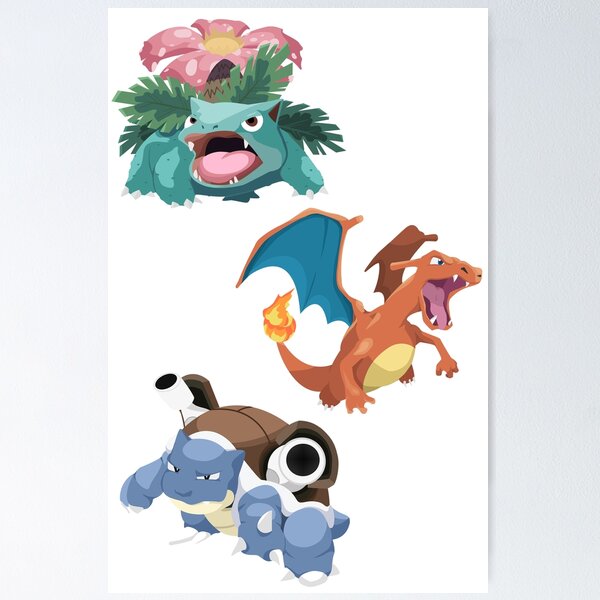 Item preview, First Generation: Grass Fire and Water Pocket Creatures designed and sold by TYRNTR.