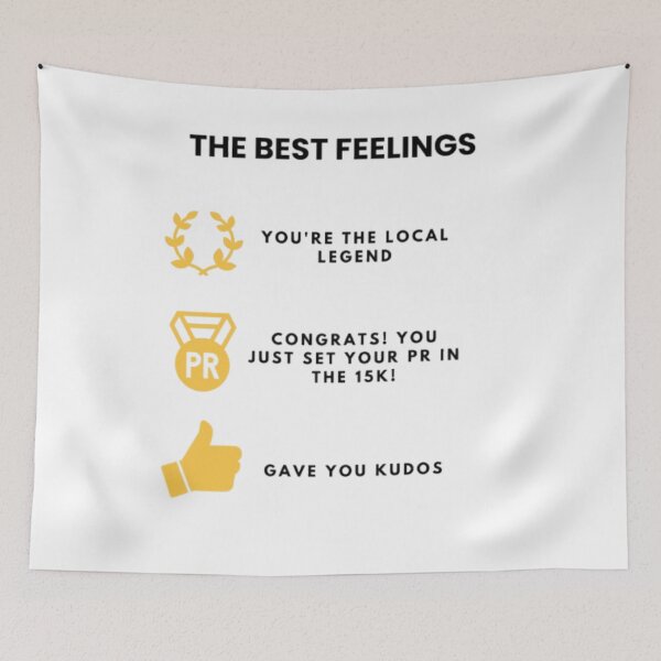 Item preview, THE BEST FEELINGS: You're the Local Legend Congrats! You just set your PR in the 15K! gave you kudos designed and sold by inawonderland.