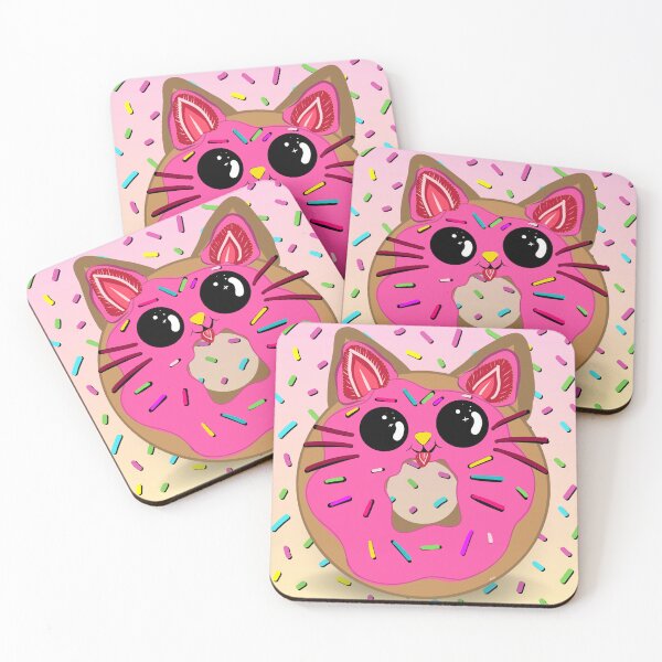 Item preview, Strawberry Donut Cat designed and sold by Uniq1.Arts.