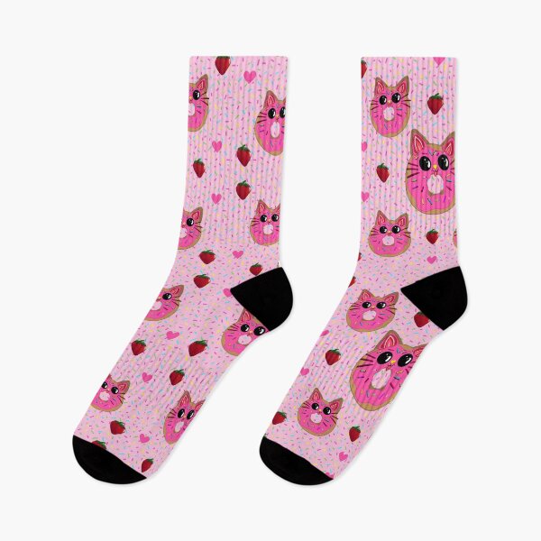 Item preview, Strawberry Donut Cat designed and sold by Uniq1.Arts.