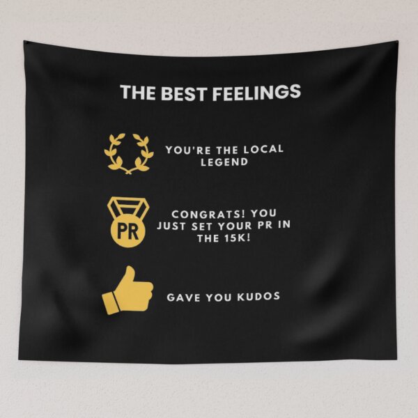 Item preview, THE BEST FEELINGS: You're the Local Legend Congrats! You just set your PR in the 15K! gave you kudos designed and sold by inawonderland.
