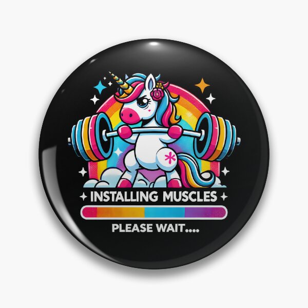 Item preview, Weightlifting Unicorn Rainbow Gym Design – Fitness and Magic Combined designed and sold by DrawHandArt.