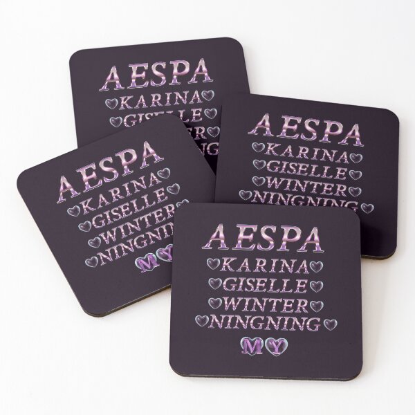 Item preview, Aespa Group Members Y2K Preppy Purple Collage Design designed and sold by HELL0WBELLO.