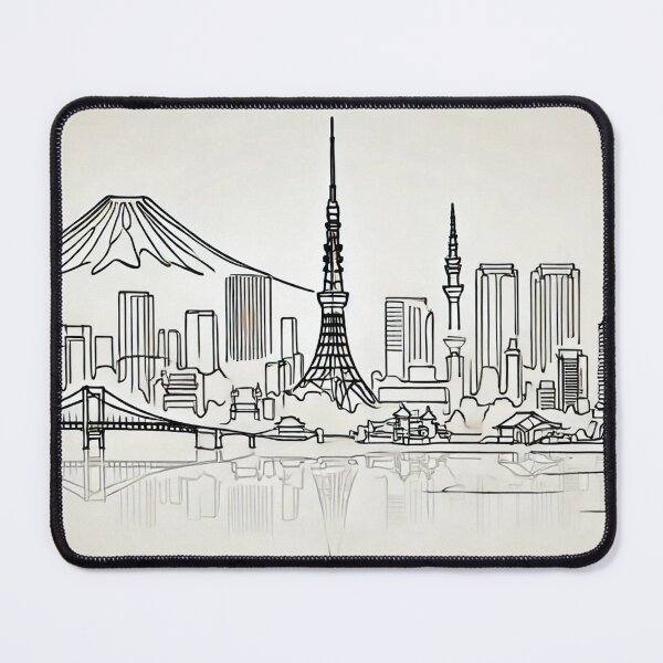 Item preview, Tokyo skyline  designed and sold by VHSVIBES.