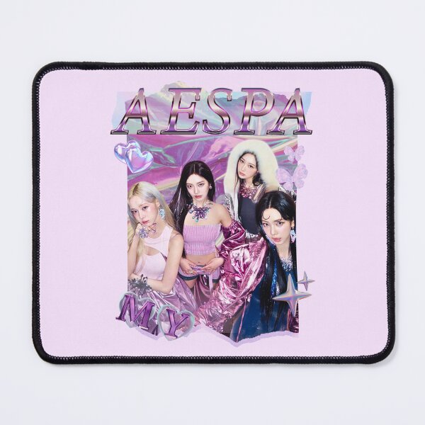 Item preview, Aespa Group Members Y2K Preppy Purple Collage Design designed and sold by HELL0WBELLO.