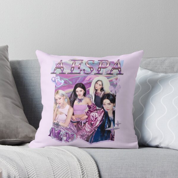Item preview, Aespa Group Members Y2K Preppy Purple Collage Design designed and sold by HELL0WBELLO.