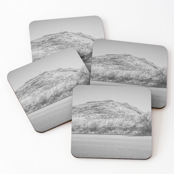 Item preview, A captivating view of Tucson, Arizona, where a winding road snakes through the vast desert landscape designed and sold by EyezWatchin.