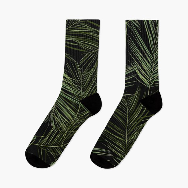 Item preview, Seamless tropical pattern with green tropical palm leaves. designed and sold by MatyKotiv.