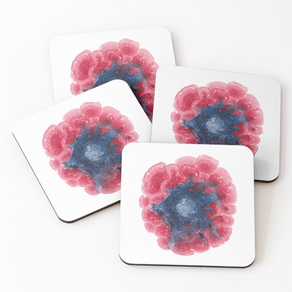 Item preview, Vibrant abstract in red and blue designed and sold by AIandMe.