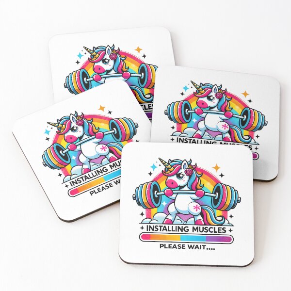 Item preview,  Weightlifting Unicorn Rainbow Gym Design – Fitness and Magic Combined designed and sold by DrawHandArt.
