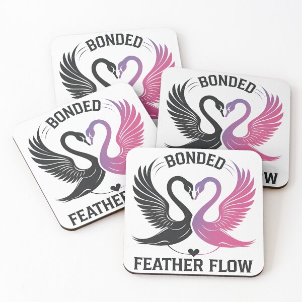 Item preview, Bonded Feather Flow – Graceful Swan Love designed and sold by Zazz Lee.