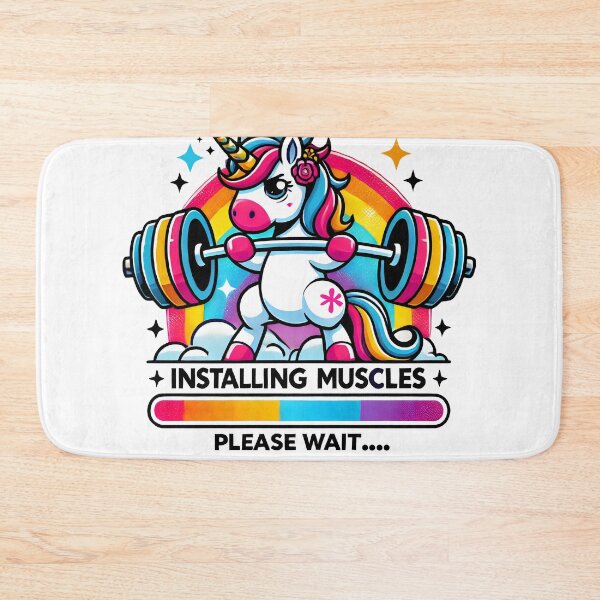 Item preview,  Weightlifting Unicorn Rainbow Gym Design – Fitness and Magic Combined designed and sold by DrawHandArt.