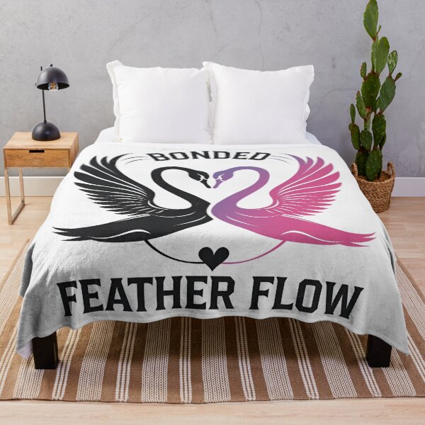Item preview, Bonded Feather Flow – Graceful Swan Love designed and sold by Zazz Lee.