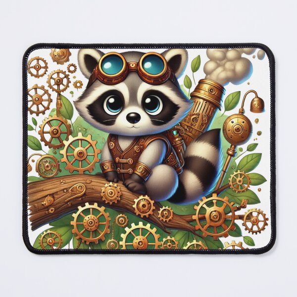 Item preview, Steampunk Raccoon designed and sold by Sillytoe.
