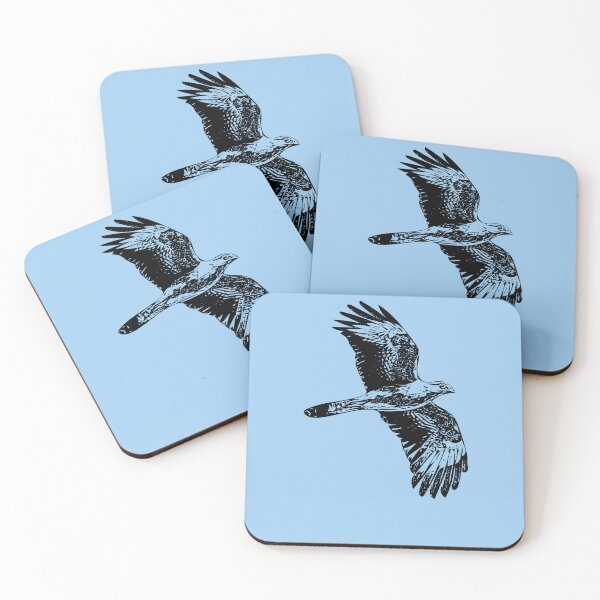 Item preview, Yellow-headed Caracara Flying Black Design  designed and sold by designsasstultd.