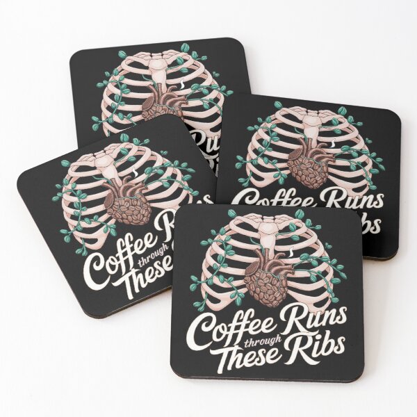Item preview, Coffee Lover Design - Coffee Runs Through These Ribs designed and sold by love3617.
