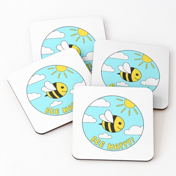 Item preview, Bee Happy Sunshine Bumblebee Art designed and sold by honeybutterfly.