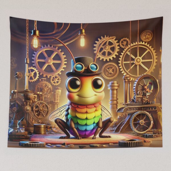 Item preview, Steampunk Rainbow Grasshopper designed and sold by Sillytoe.