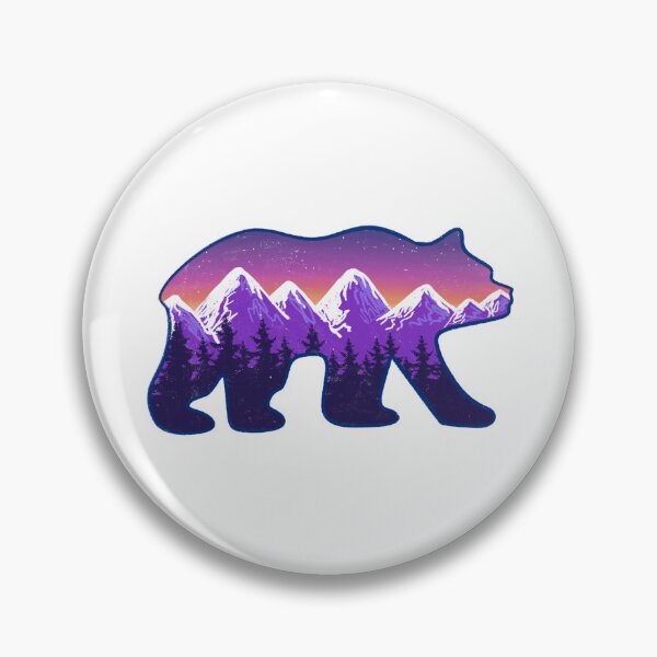 Item preview, Bear Mountains Forest Night Sky designed and sold by honeybutterfly.