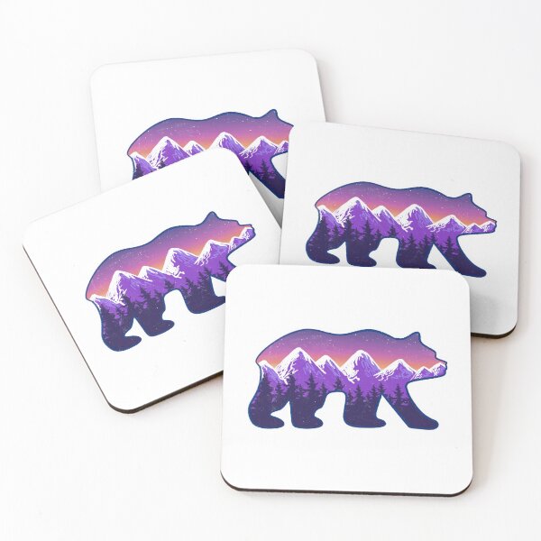 Item preview, Bear Mountains Forest Night Sky designed and sold by honeybutterfly.