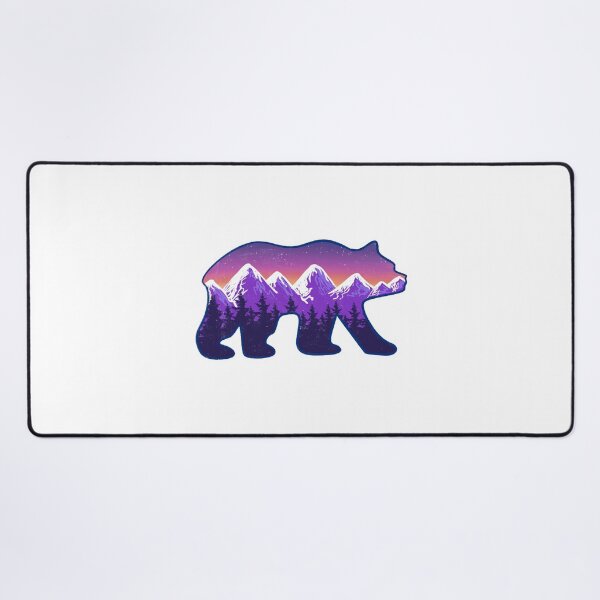 Item preview, Bear Mountains Forest Night Sky designed and sold by honeybutterfly.