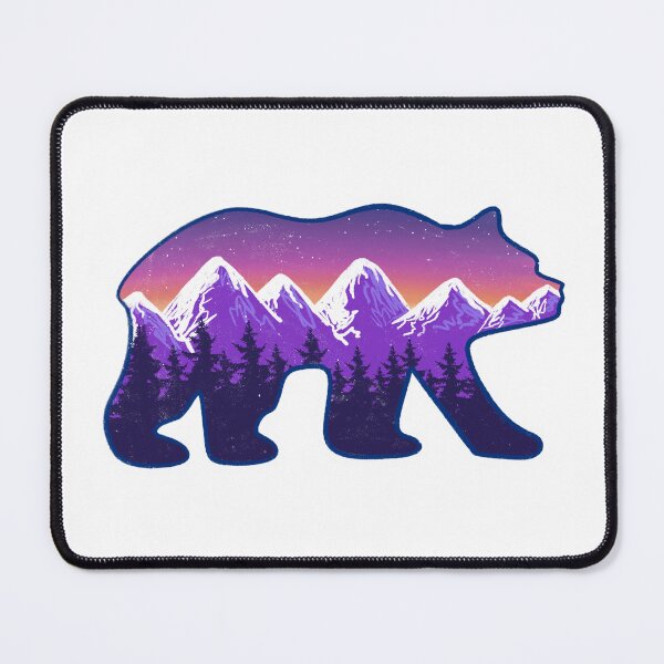 Item preview, Bear Mountains Forest Night Sky designed and sold by honeybutterfly.