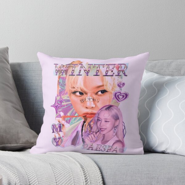 Item preview, Aespa Winter Group Members Y2K Preppy Purple Collage Design designed and sold by HELL0WBELLO.