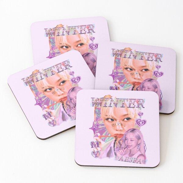 Item preview, Aespa Winter Group Members Y2K Preppy Purple Collage Design designed and sold by HELL0WBELLO.