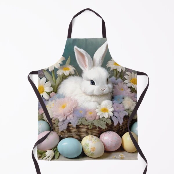 Item preview, Happy Easter Bunny and colorful Easter eggs and flowers V2 designed and sold by DreamingAwake1.