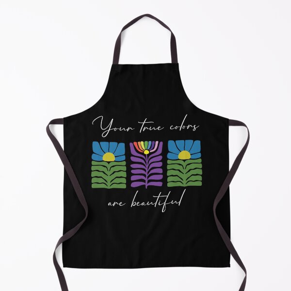Item preview, Your True Colors are Beautiful - Abstract Flower - White Text designed and sold by FaeryNuff.